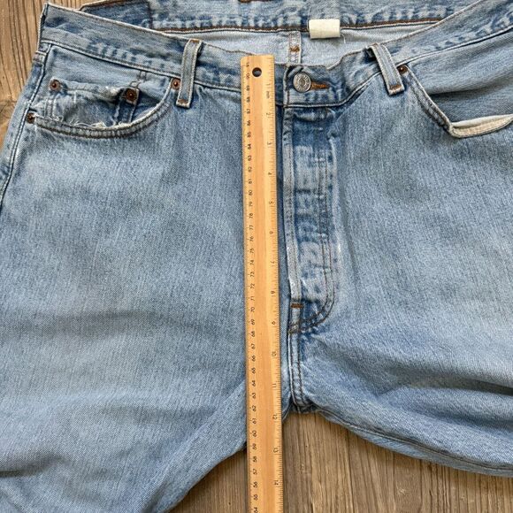 Vintage Levi's 501 Denim Jeans Medium Wash Size 36 X 29 Made USA? 1989 80s *Read - Picture 8 of 10